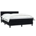Pat box spring cu saltea, negru, 160x210 cm, catifea - WALTI WALTI