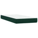 Pat box spring cu saltea, verde închis, 80x220 cm, catifea - WALTI WALTI
