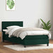 Pat box spring cu saltea, verde închis, 80x220 cm, catifea - WALTI WALTI
