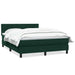 Pat box spring cu saltea, verde închis, 160x220 cm, catifea - WALTI WALTI