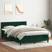 Pat box spring cu saltea, verde închis, 160x220 cm, catifea - WALTI WALTI