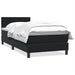Pat box spring cu saltea, negru, 90x210 cm, catifea - WALTI WALTI