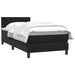 Pat box spring cu saltea, negru, 90x210 cm, catifea - WALTI WALTI