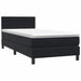 Pat box spring cu saltea, negru, 90x210 cm, catifea - WALTI WALTI