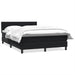 Pat box spring cu saltea, negru, 160x210 cm, catifea - WALTI WALTI