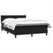 Pat box spring cu saltea, negru, 160x210 cm, catifea - WALTI WALTI