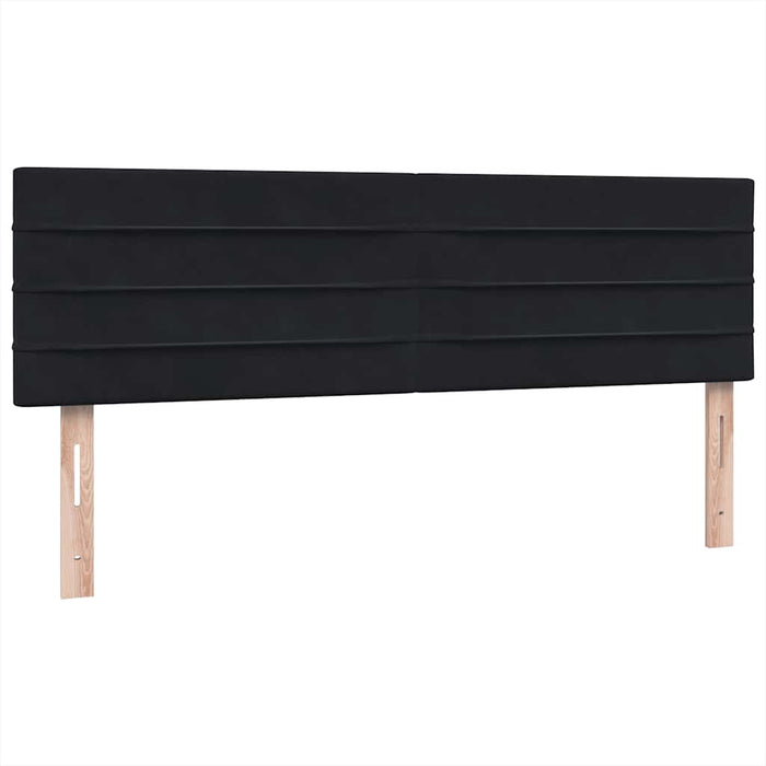 Pat box spring cu saltea, negru, 160x210 cm, catifea - WALTI WALTI