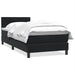 Pat box spring cu saltea, negru, 80x220 cm, catifea - WALTI WALTI