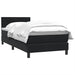 Pat box spring cu saltea, negru, 80x220 cm, catifea - WALTI WALTI