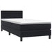 Pat box spring cu saltea, negru, 80x220 cm, catifea - WALTI WALTI