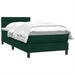 Pat box spring cu saltea, verde închis, 80x220 cm, catifea - WALTI WALTI