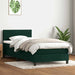 Pat box spring cu saltea, verde închis, 80x220 cm, catifea - WALTI WALTI