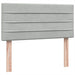 Pat box spring cu saltea, gri deschis, 90x220 cm, catifea - WALTI WALTI