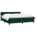 Pat box spring cu saltea, verde închis, 180x220 cm, catifea - WALTI WALTI