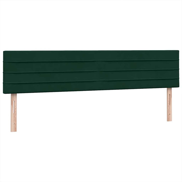 Pat box spring cu saltea, verde închis, 180x220 cm, catifea - WALTI WALTI