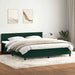 Pat box spring cu saltea, verde închis, 180x220 cm, catifea - WALTI WALTI