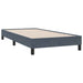 Pat box spring cu saltea, gri închis, 80x210 cm, catifea - WALTI WALTI