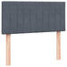 Pat box spring cu saltea, gri închis, 80x210 cm, catifea - WALTI WALTI