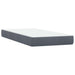 Pat box spring cu saltea, gri închis, 80x210 cm, catifea - WALTI WALTI