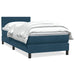 Pat box spring cu saltea, albastru închis, 80x210 cm, catifea - WALTI WALTI