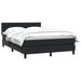 Pat box spring cu saltea, negru, 160x210 cm, catifea - WALTI WALTI