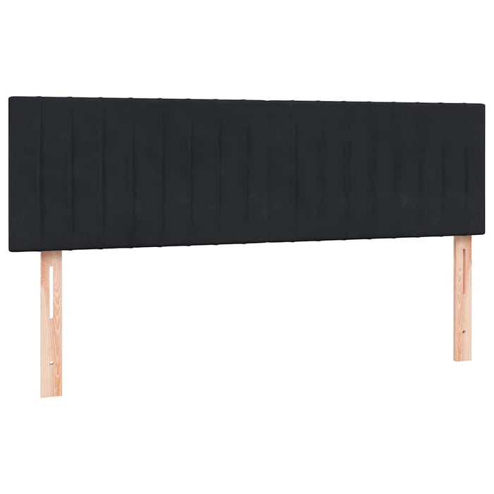 Pat box spring cu saltea, negru, 160x210 cm, catifea - WALTI WALTI