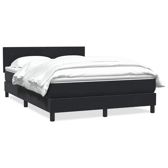 Pat box spring cu saltea, negru, 160x210 cm, catifea - WALTI WALTI