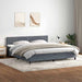 Pat box spring cu saltea, gri închis, 180x210 cm, catifea - WALTI WALTI