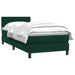 Pat box spring cu saltea, verde închis, 80x220 cm, catifea - WALTI WALTI