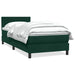 Pat box spring cu saltea, verde închis, 80x220 cm, catifea - WALTI WALTI
