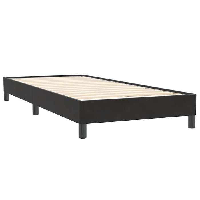 Pat box spring cu saltea, negru, 100x220 cm, catifea - WALTI WALTI