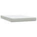 Pat box spring cu saltea, gri deschis, 160x220 cm, catifea - WALTI WALTI