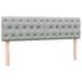 Pat box spring cu saltea, gri deschis, 160x210 cm, catifea - WALTI WALTI