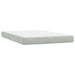 Pat box spring cu saltea, gri deschis, 160x210 cm, catifea - WALTI WALTI