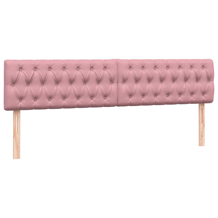 Pat box spring cu saltea, roz, 180x210 cm, catifea - WALTI WALTI