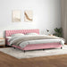 Pat box spring cu saltea, roz, 180x210 cm, catifea - WALTI WALTI