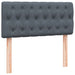 Pat box spring cu saltea, gri închis, 90x220 cm, catifea - WALTI WALTI