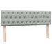 Pat box spring cu saltea, gri deschis, 160x220 cm, catifea - WALTI WALTI