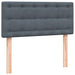 Pat box spring cu saltea, gri închis, 80x210 cm, catifea - WALTI WALTI