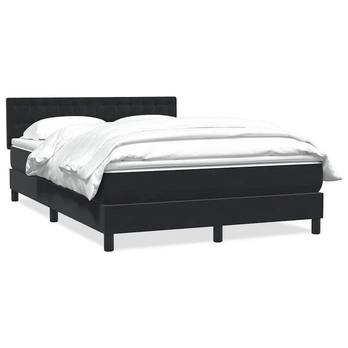 Pat box spring cu saltea, negru, 160x210 cm, catifea - WALTI WALTI