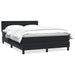 Pat box spring cu saltea, negru, 160x210 cm, catifea - WALTI WALTI