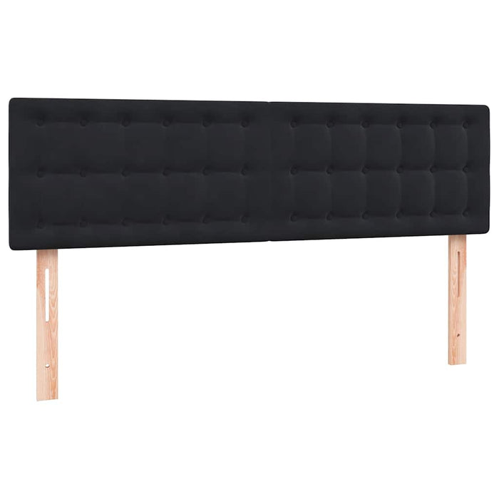 Pat box spring cu saltea, negru, 160x210 cm, catifea - WALTI WALTI