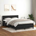 Pat box spring cu saltea, negru, 160x210 cm, catifea - WALTI WALTI