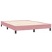 Pat box spring cu saltea, roz, 160x210 cm, catifea - WALTI WALTI