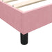 Pat box spring cu saltea, roz, 160x210 cm, catifea - WALTI WALTI