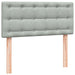 Pat box spring cu saltea, gri deschis, 90x220 cm, catifea - WALTI WALTI