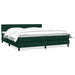 Pat box spring cu saltea, verde închis, 180x220 cm, catifea - WALTI WALTI