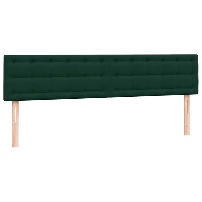 Pat box spring cu saltea, verde închis, 180x220 cm, catifea - WALTI WALTI