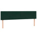 Pat cu arcuri cu saltea și LED, verde închis, 180x220 cm, catifea - WALTI WALTI