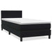 Pat cu arcuri cu saltea și LED, negru, 90x210 cm, catifea - WALTI WALTI
